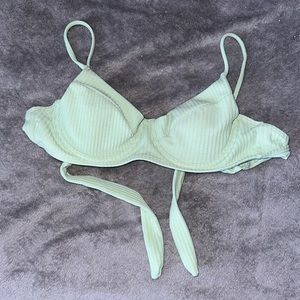 Green bikini top